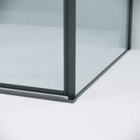 Душевое ограждение Grossman Galaxy 100.K33.01.110.42.00-200.K33.01.100.42.00 (110х100х195) раздвижная,графит сатин,стекло прозрачное,2 места