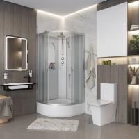 Душевая кабина Niagara NG 3302-14BKT Без крыши с тропическим душем