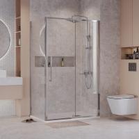 Душевое ограждение Niagara Nova NG-66-12A-A100-34 (120х100х195) прямоугольник,хром,дверь распашная,стекло прозрачное,2 места