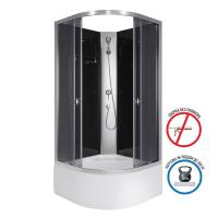 Душевая кабина Niagara Eco E100/40/TN/BK (100х100х195) высокий поддон(40см),стекло тонированное,4 места