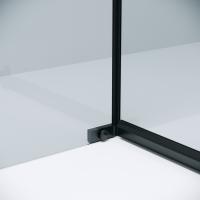 Душевое ограждение Grossman Pragma 100.K33.03.110.21.00-200.K33.03.100.21.00 (110х100х195) распашная,черный матовый,стекло прозрачное,2 места