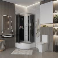 Душевая кабина Niagara NG 3502-14BKG Гидромассажная без крыши
