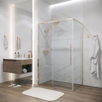 Душевое ограждение Grossman Galaxy 100.K33.01.120.32.00-200.K33.01.90.32.00 (120х90х195) раздвижная,золото сатин,стекло прозрачное,2 места