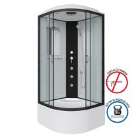 Душевая кабина Niagara Classic NG-6709-14G (100х100х215) высокий поддон(45см),черный,стекло прозрачное,4 места