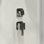 Душевая кабина Niagara Standart ST100/80/15Q/BK (100х80х200) прямоугольник,поддон 15см,распашная,проф.белый,без крыши,3 места