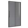Дверь в нишу Niagara Nova NG-85-14TB (140х195) черный матовый,стекло тонированное,дверь раздвижная,1 место