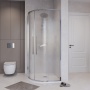 Душевое ограждение Niagara Nova NG-3625-34 (80х80х195) четверть круга, хром,двери раздвижные,стекло шиншилла,1 место
