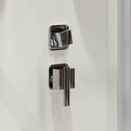 Душевая кабина Niagara Standart ST80/15Q/BK (80х80х200) квадрат,поддон 15см,распашная,проф.белый,без крыши,3 места