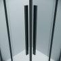 1/2 душевого ограждения Grossman Galaxy 1/2.K33.01.90.42.00 (90х195) графит сатин,стекло прозрачное, 1 место