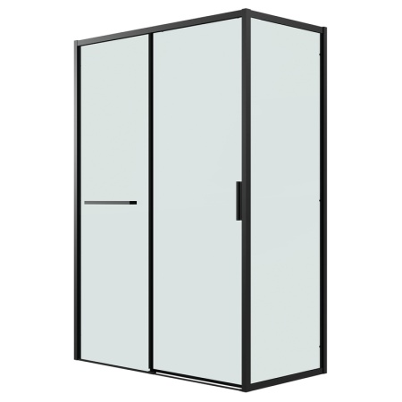 Боковая стенка Grossman Style 200.K33.05.90.21.00 (90х195) черный матовый,стекло прозрачное, 1 место