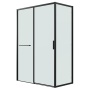Боковая стенка Grossman Style 200.K33.05.90.21.00 (90х195) черный матовый,стекло прозрачное, 1 место