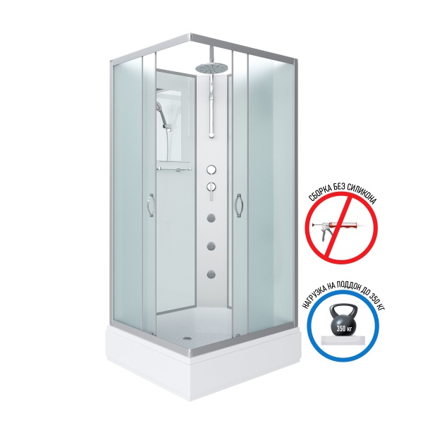 Душевая кабина Niagara NG 33084-14QBKTG Без крыши