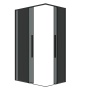 Душевое ограждение Grossman Galaxy 300.K33.01.9080.21.10 (90х80х195) прямоугольник,раздвижная,черный матовый,стекло тонированное, 1 место