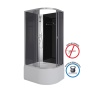 Душевая кабина Niagara Eco E90/80/40L/TN/BK (90х80х195) высокий поддон(40см),стекло тонированное,4 места