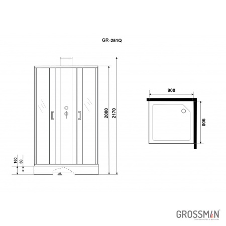 Душевая кабина Grossman GR-251Q
