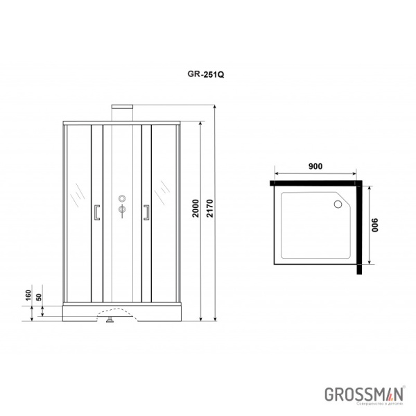 Душевая кабина Grossman GR-251Q