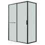 Боковая стенка Grossman Style 200.K33.05.80.21.02 (80х195) черный матовый,стекло шиншилла, 1 место