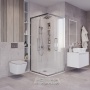 Душевое ограждение Grossman Cosmo 300.K33.02.8080.10.00 (80х80х195) квадрат,раздвижная,хром,стекло прозрачное, 1 место
