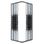 Душевое ограждение Niagara Eco NG-1010-14QBLACK (100х100х190) квадрат,раздвижное,черный,стекло мозаика,1 место