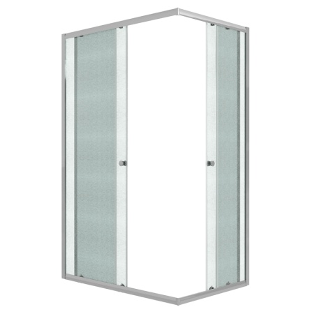 Душевое ограждение Niagara Eco NG-1012-14QMT (120х80х190) прямоугольник,раздвижное,хром,стекло матовое,1 место