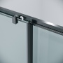Душевое ограждение Grossman Cosmo 100.K33.02.110.42.00-200.K33.02.90.42.00 (110х90х195) раздвижная,графит сатин,стекло прозрачное,2 места
