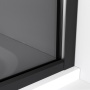 Душевая перегородка Niagara Nova NG-689-10TBLACK (100х200) черный матовый,стекло тонированное,1 место