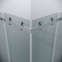 Душевое ограждение Grossman Classic 300.K33.04.1010.10.00 (100х100х195) квадрат,раздвижная,хром,стекло прозрачное, 2 места