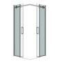 Душевое ограждение Grossman Classic 300.K33.04.1010.10.00 (100х100х195) квадрат,раздвижная,хром,стекло прозрачное, 2 места