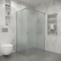 Душевое ограждение Niagara Eco NG-1012-14QMT (120х80х190) прямоугольник,раздвижное,хром,стекло матовое,1 место