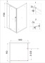 Душевая дверь в нишу Niagara NG-63-9A (90х195)