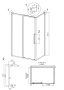 Душевое ограждение Grossman Cosmo 100.K33.02.120.10.00-200.K33.02.90.10.00 (120х90х195) раздвижная,хром,стекло прозрачное,2 места