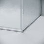 Душевое ограждение Grossman Galaxy 100.K33.01.100.10.02-200.K33.01.100.10.02 (100х100х195) раздвижная(левая),хром,стекло шиншилла,2 места