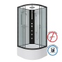 Душевая кабина Niagara Classic NG-6709-14BKTG (100х100х210)высокий поддон(45см),черный,стекло прозрачное,4 места