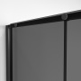 Душевое ограждение Niagara Nova NG-85-13TB-TB100-34 (130х100х195) прямоугольник,черный матовый,дверь раздвижная,стекло тонированное,2 места