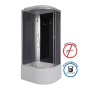 Душевая кабина Niagara Eco E90/80/40L/TN (90х80х215) высокий поддон(40см),стекло тонированное,4 места