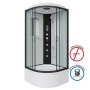 Душевая кабина Niagara Classic NG-6709-14F (100х100х215) высокий поддон(45см),черный,стекло прозрачное,4 места