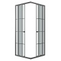 Душевое ограждение Niagara Eco NG-1009-14QKL (90х90х190) квадрат,раздвижное,черный,стекло клетка,1 место