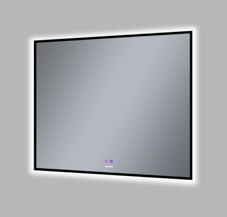 Зеркало PRAGMA-норма BLACK (900*800*45) LED с сенсорным выключателем и подогревом