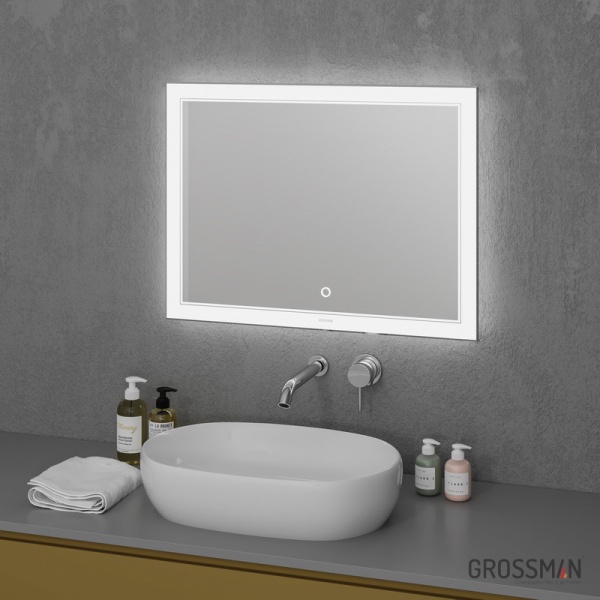 Зеркало Grossman Sirius 800*700 с сенсорным выключателем