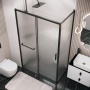 Боковая стенка Grossman Style 200.K33.05.80.21.02 (80х195) черный матовый,стекло шиншилла, 1 место