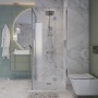 Душевое ограждение Niagara Nova NG-6631-34 (90х90х195) квадрат,хром,дверь распашная,стекло прозрачное,1 место