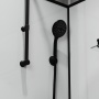 Душевая кабина Niagara Standart ST100/80/15QL/KL/BKT (100х80х225) низкий поддон(15см),черный,стекло прозрачное,3 места