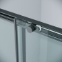 Боковая стенка Grossman Style 200.K33.05.90.21.00 (90х195) черный матовый,стекло прозрачное, 1 место