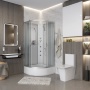 Душевая кабина Niagara NG 3302-14BKG Гидромассажная без крыши