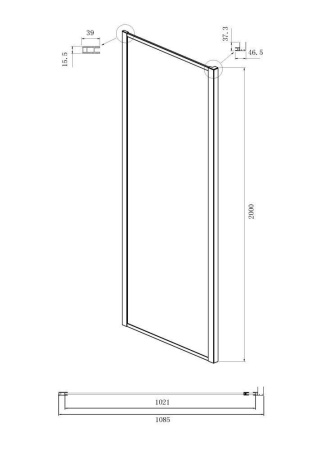 Боковая стенка Ambassador Forsa 110ABB 1100x2000