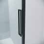 Душевое ограждение Grossman Cosmo 100.K33.02.110.21.00-200.K33.02.80.21.00 (110х80х195) раздвижная,черный матовый,стекло прозрачное,2 места
