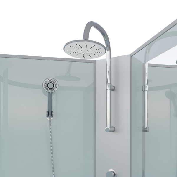 Душевая кабина Niagara Classic NG-6709-14BKTG (100х100х210)высокий поддон(45см),черный,стекло прозрачное,4 места