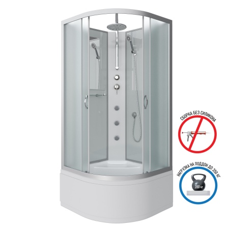 Душевая кабина Niagara NG 2309-14BKTG Без крыши