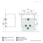 Тумба подвесная "МЕРКАДО-60 см" с 2-я ящ. белая матовая (ум. Classica-60)