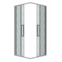 Душевое ограждение Grossman Cosmo 300.K33.02.8080.10.02 (80х80х195) квадрат,раздвижная,хром,стекло шиншилла, 1 место
